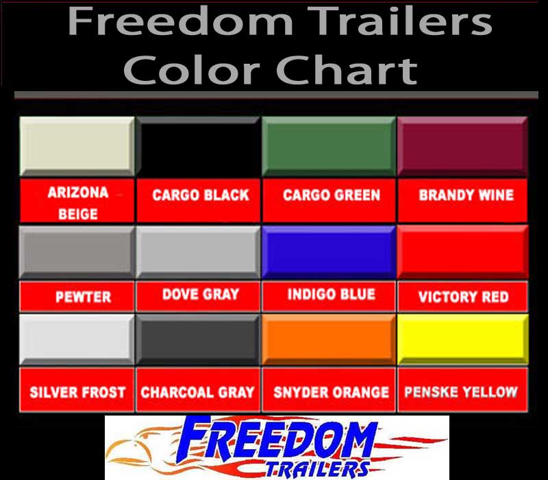 Freedom Trailers Color Chart